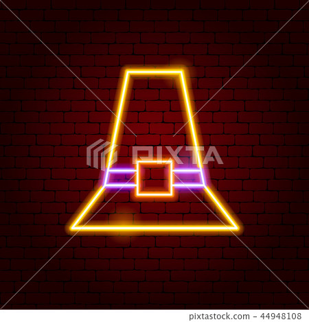 Pilgrim Hat Neon Sign Pilgrim Hat Neon Sign 44948108