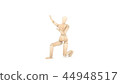 Wooden Dummy Stand, Show, Present. 3D rendering 44948517