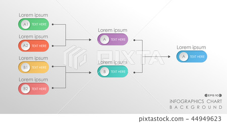 Abstract of colorful info graphic chart business. 44949623