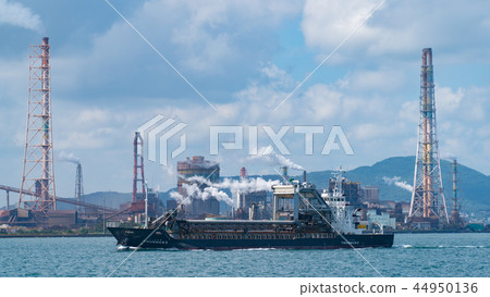 Factory 3 seen from the ferry to Kashiwajima Factory 3 seen from the ferry to Kashiwajima 44950136