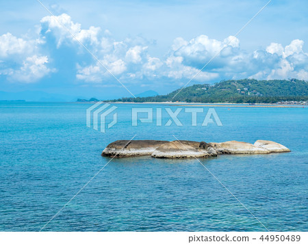 Rocky beach, seascape view, Samui island, Thailand 44950489