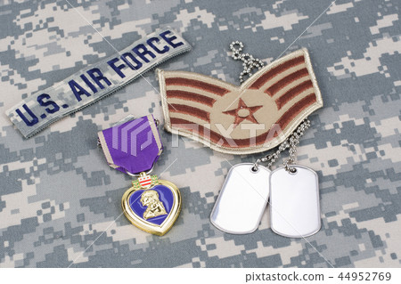 Purple Heart award on US AIR FORCE uniform 44952769