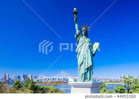 Statue of Liberty in Tokyo Odaiba Beach Park 44953160