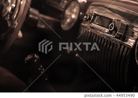 background - interior detail of a vintage car 44953490