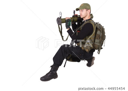 Private military contractor with bazooka Private military contractor with bazooka 44955454