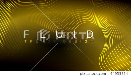 Digital flowing wave particles abstract background Digital flowing wave particles abstract background 44955854