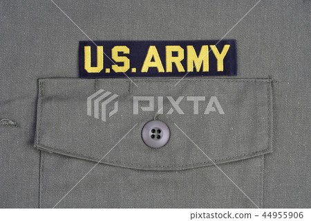 US ARMY Branch Of Service Tape on green uniform 44955906