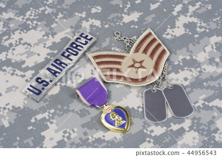 Purple Heart award on US AIR FORCE uniform 44956543