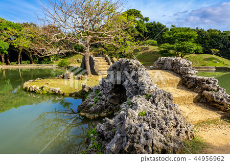 Chinese style stone bridge Okinawa Shiinaen 44956962