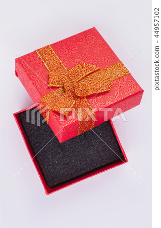 Blank red gift box isolated. Blank red gift box isolated. 44957102
