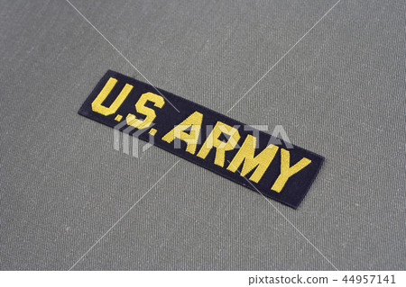 US ARMY Branch Of Service Tape on green uniform US ARMY Branch Of Service Tape on green uniform 44957141