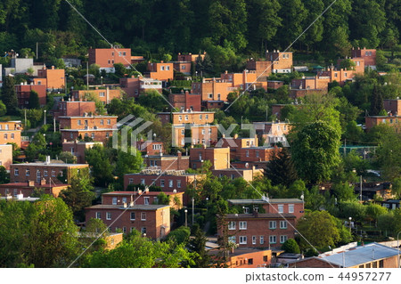 Typified family Bata houses in Zlin Czech Republic Typified family Bata houses in Zlin Czech Republic 44957277