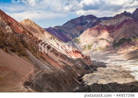Beautiful view of Pamir mountains Beautiful view of Pamir mountains 44957396