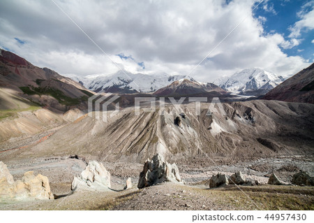 Mountain landscape. Pamir region. Kyrgyzstan Mountain landscape. Pamir region. Kyrgyzstan 44957430