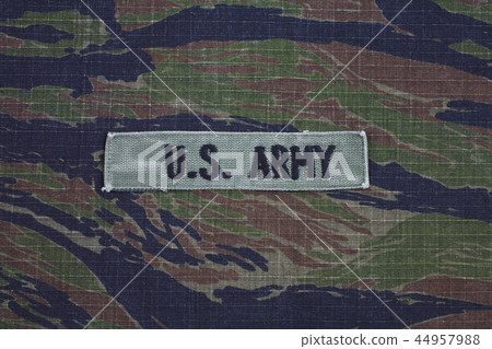 US ARMY branch tape on tiger stripe uniform 44957988
