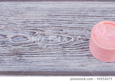 Pink jewelry gift box with copy space. 44958075