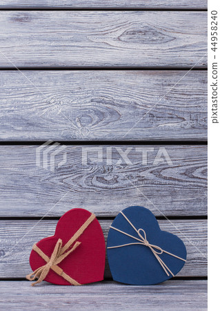 Present boxes in a shape of heart. 44958240