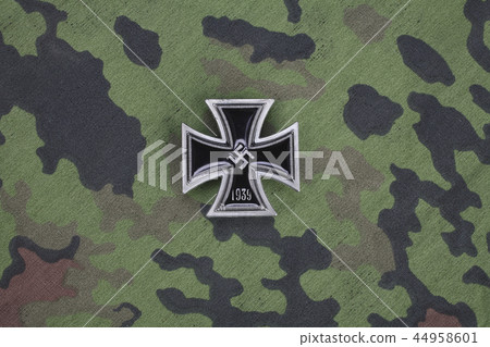 nazi german award Iron Cross on SS uniform nazi german award Iron Cross on SS uniform 44958601
