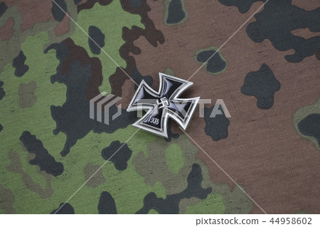 nazi german award Iron Cross on SS uniform nazi german award Iron Cross on SS uniform 44958602