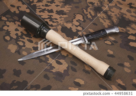 german nazi uniform with hand grenade and bayonet german nazi uniform with hand grenade and bayonet 44958631