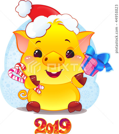 Yellow Earthy Pig with Gift Box 44958823