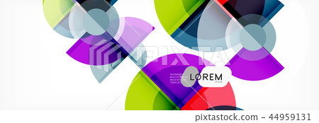 Vector fantastic circle modern geometric background template Vector fantastic circle modern geometric background template 44959131