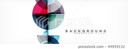 Abstract background bright circles geometric design 44959132