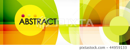 Abstract background - multicolored circles, trendy minimal geometric design Abstract background - multicolored circles, trendy minimal geometric design 44959133