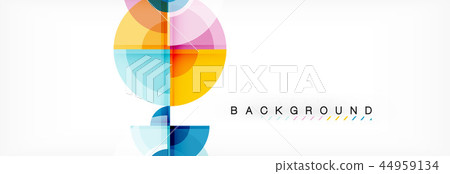 Vector fantastic circle modern geometric background template Vector fantastic circle modern geometric background template 44959134