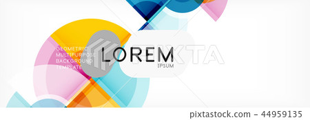 Vector fantastic circle modern geometric background template 44959135