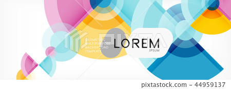 Vector fantastic circle modern geometric background template 44959137