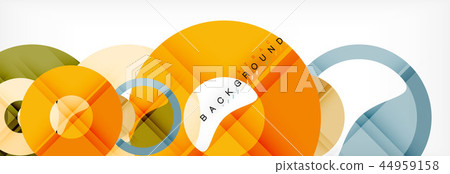 Colorful rings on grey background, modern geometric pattern design. Vector business or technology Colorful rings on grey background, modern geometric pattern design. Vector business or technology 44959158