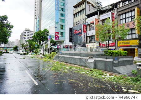 Typhoon, Taipei, Taiwan 44960747