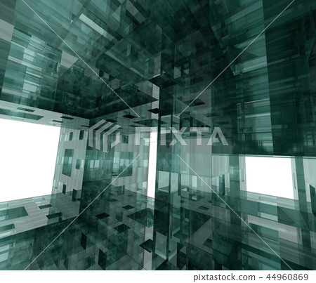 Geometrically placed cube 44960869