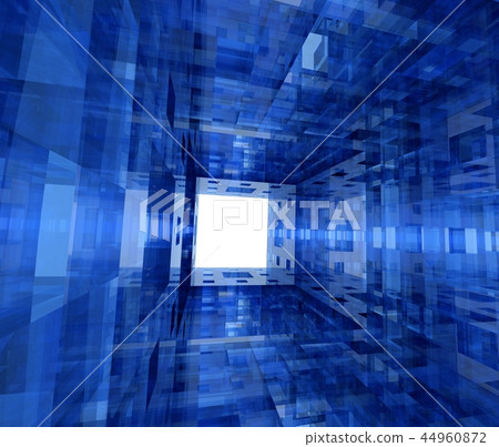 Geometrically placed cube 44960872