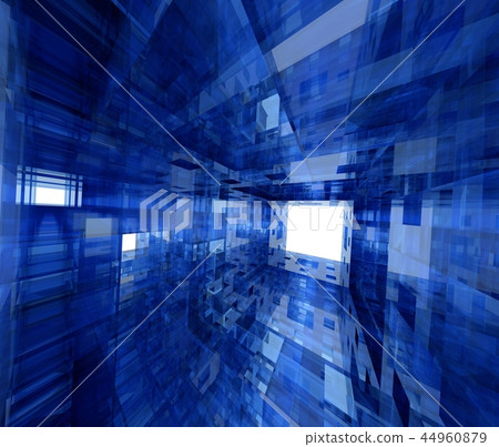 Geometrically placed cube 44960879