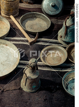 Very old style metal ewer water jar 44964992