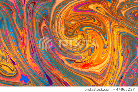 Abstract marbling art patterns  44965257