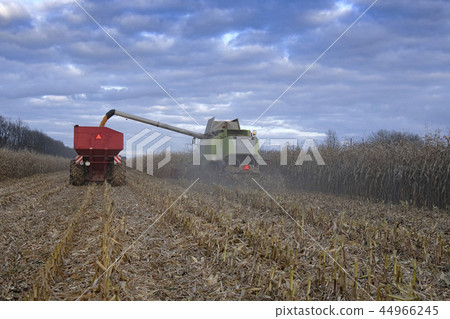 combine and tractor combine and tractor 44966245