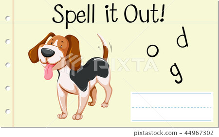 Spell English word dog 44967302
