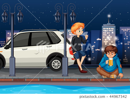 Bad young teen in city Bad young teen in city 44967342