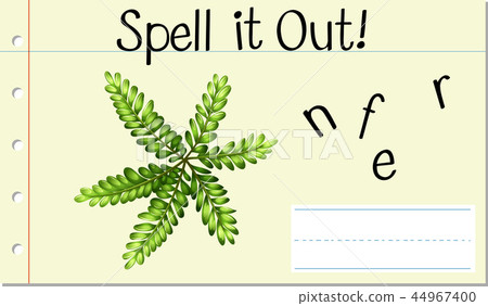 Spell english word fern 44967400
