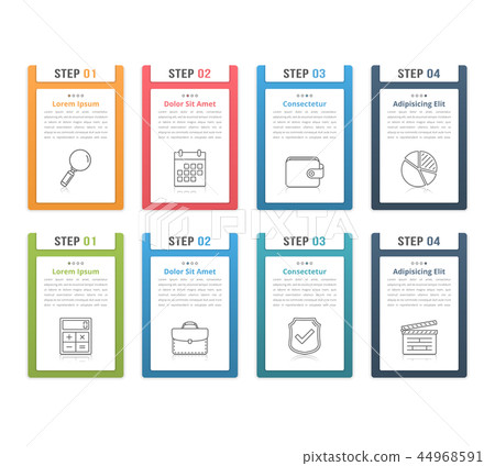 Infographic Elements with Numbers Infographic Elements with Numbers 44968591