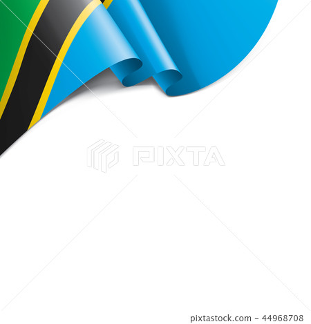 Tanzania flag, vector illustration on a white background Tanzania flag, vector illustration on a white background 44968708