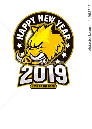 New year's card 2019 44968743