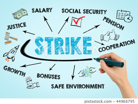 Strike and Labor law Concept Strike and Labor law Concept 44968795