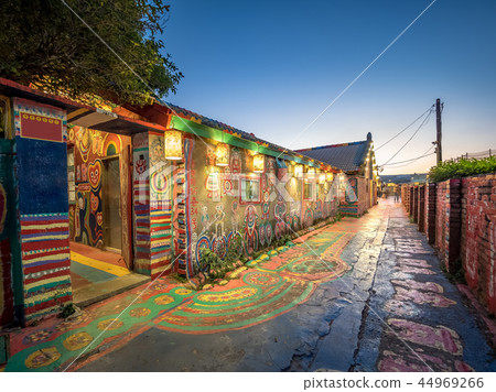 Rainbow Village in Taichung City, Taiwan. Rainbow Village in Taichung City, Taiwan. 44969266