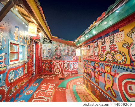 Rainbow Village in Taichung City, Taiwan. 44969269