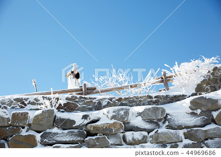 Woman, winter, snow, Mt. 44969686