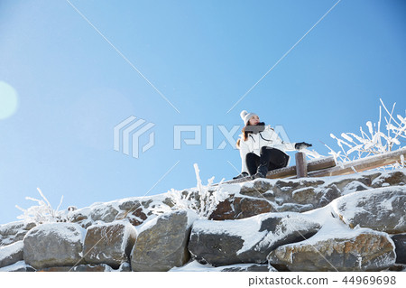 Woman, winter, snow, Mt. Woman, winter, snow, Mt. 44969698